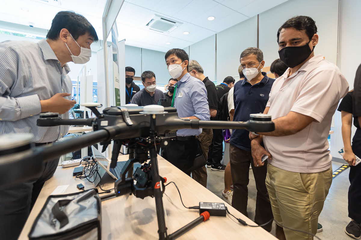 An innovation showcase of an unmanned aerial drone