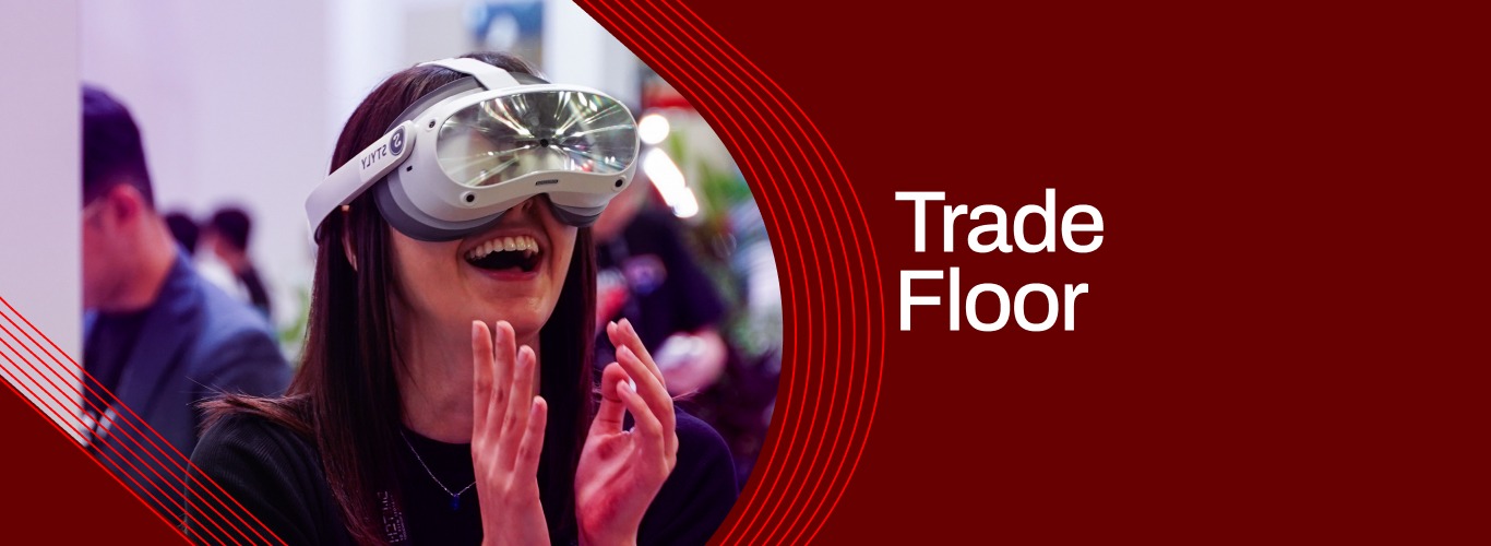 A graphic banner with the text Trade Floor