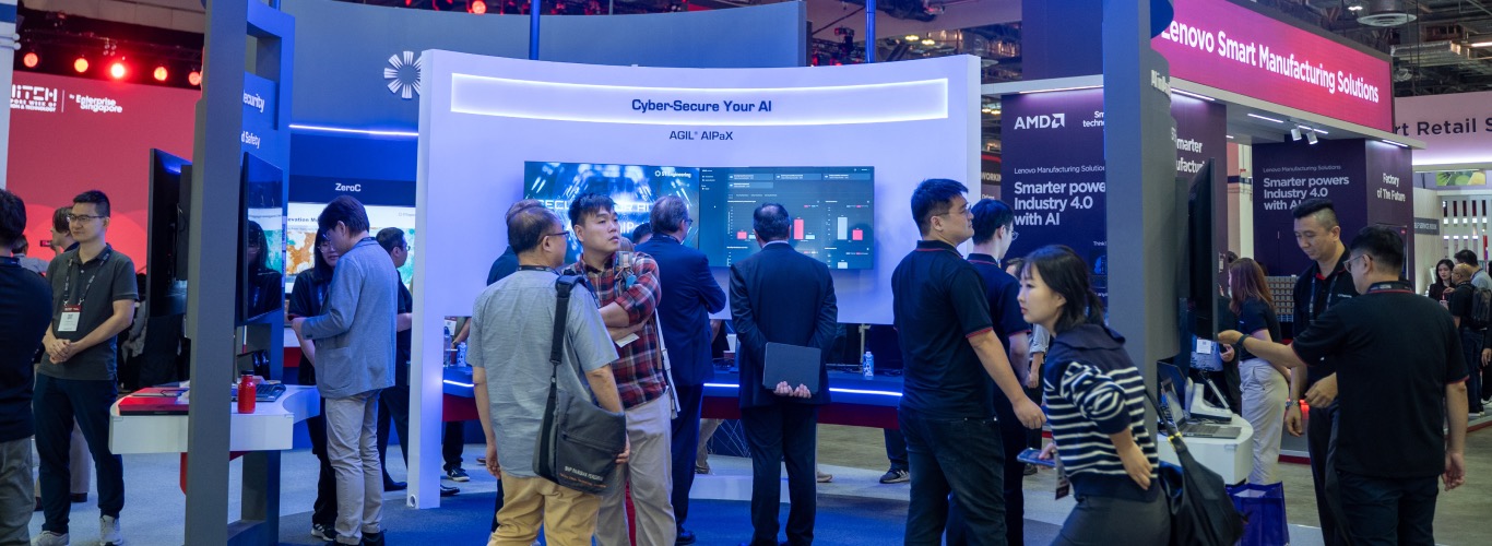 A photo of innovation showcases at the SWITCH Trade Floor.