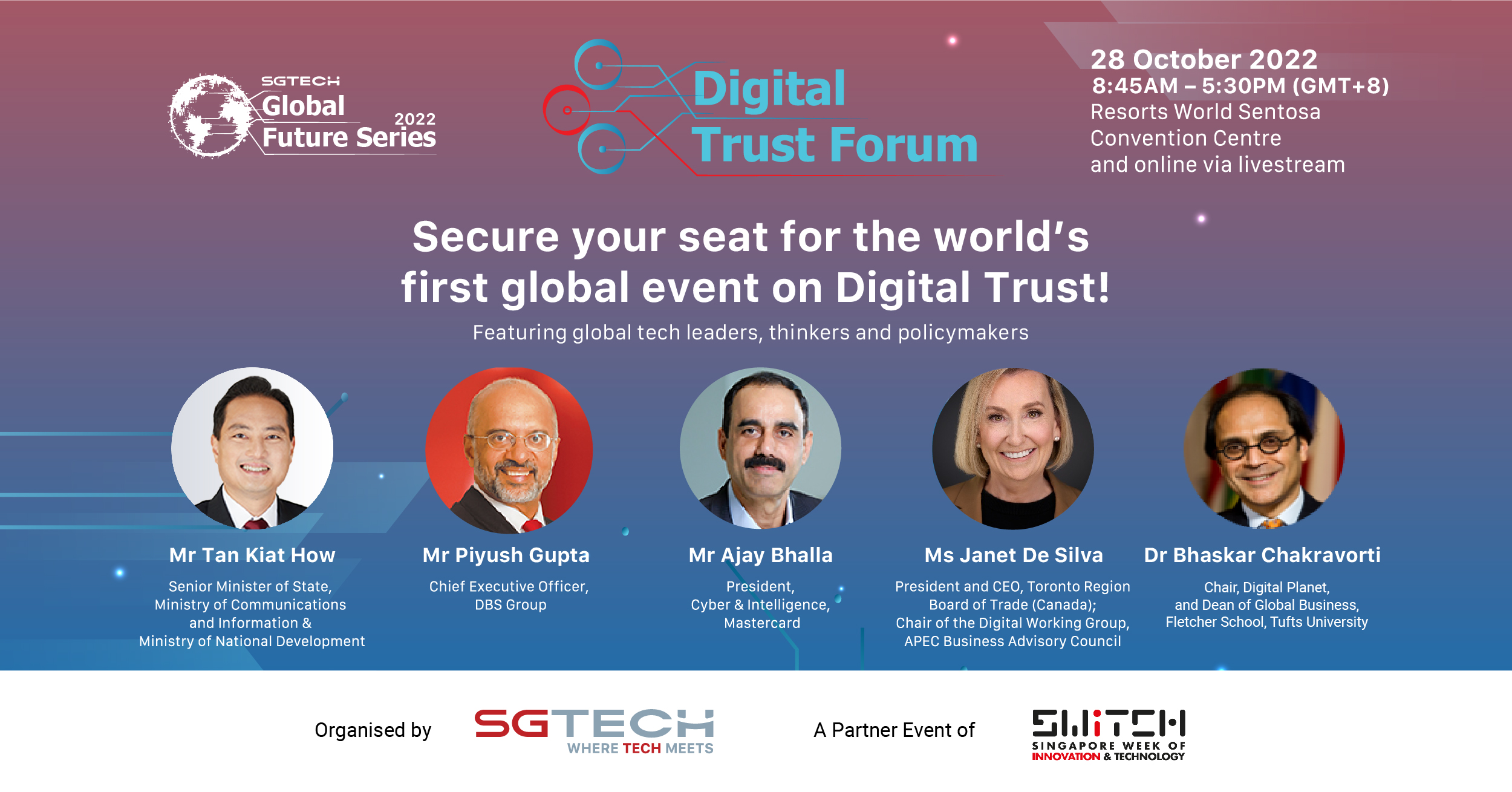 SGTech Future Series: Digital Trust Forum at SWITCH 2022
